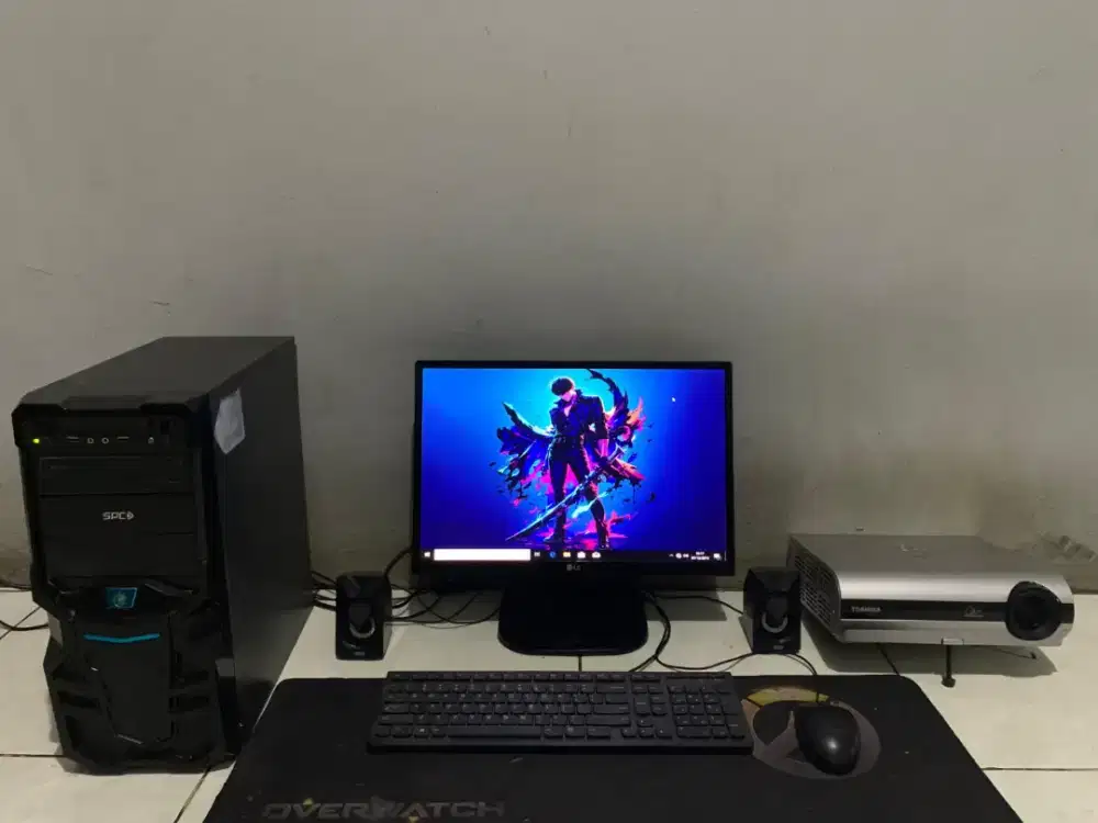 PC set lengkap + monitor 20 inch