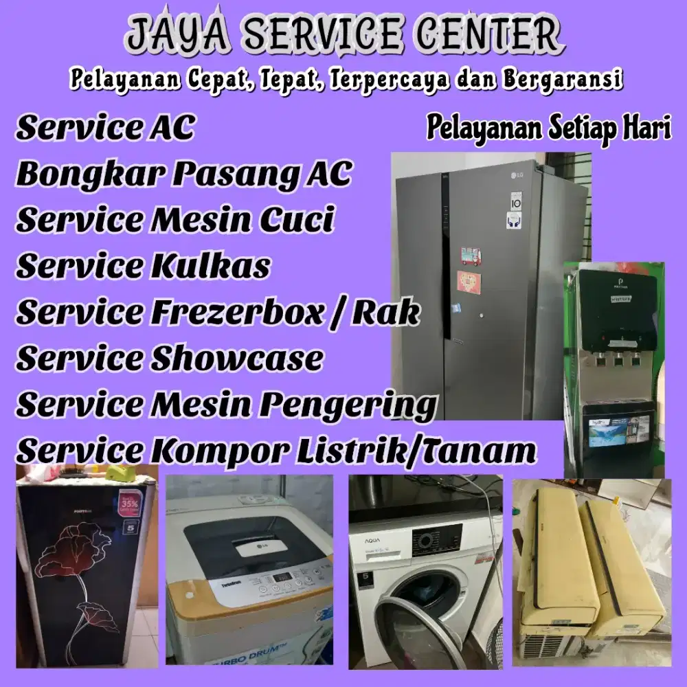 Service Mesin Cuci Kulkas Frezerbox Servis AC Bongkar Pasang AC Dukun