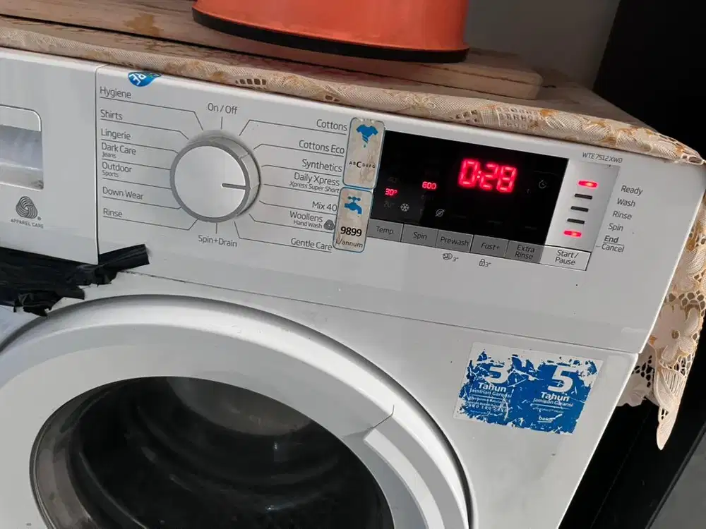 Mesin cuci tabung depan beko