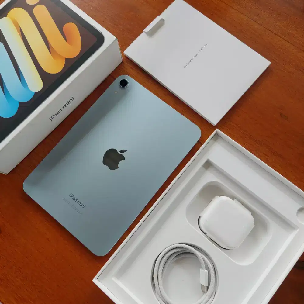 IPAD MINI 7 128GB BLUE WIFI ONLY GARANSI INTER