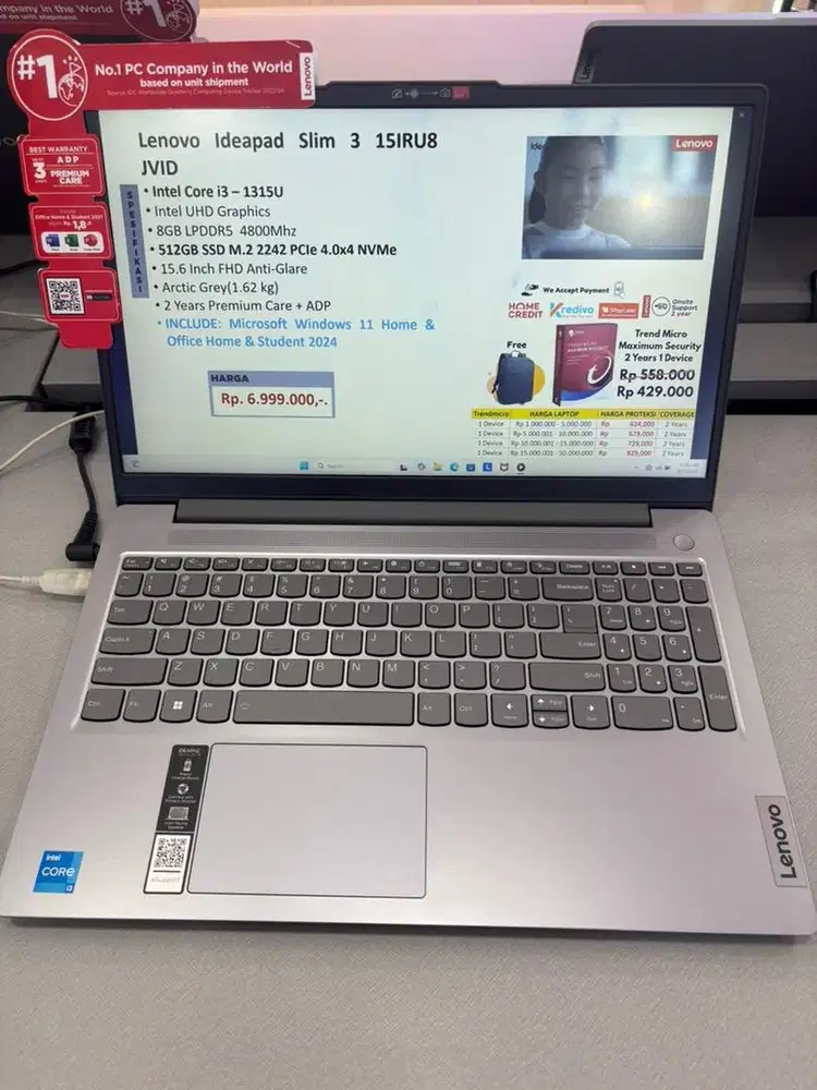 Lenovo ideapad slim 3 15IRU8 JVID