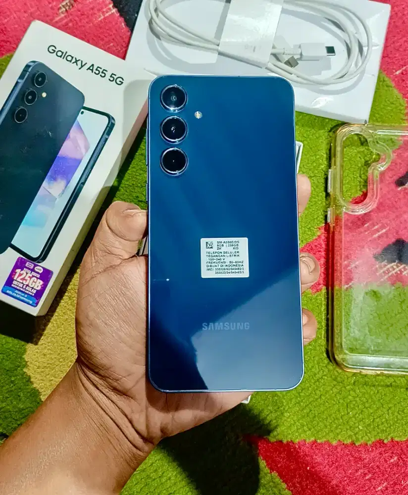 Samsung A55 5G (8/256) Fullset Ori Mulus Like New Tinggal Pakai