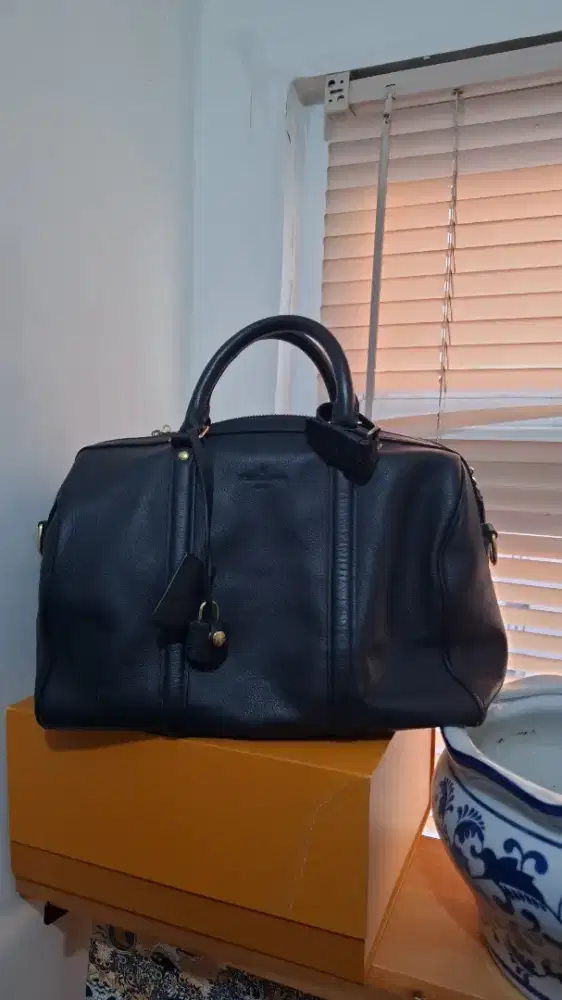 Louis Vuitton x Sofia Coppola Collaboration SC Tote Bag MM NAVY M95857