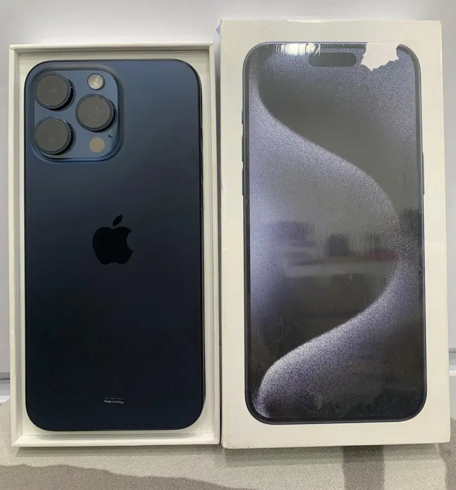 IPHONE 15 PROMAX 256GB BLUE TITANIUM RESMI