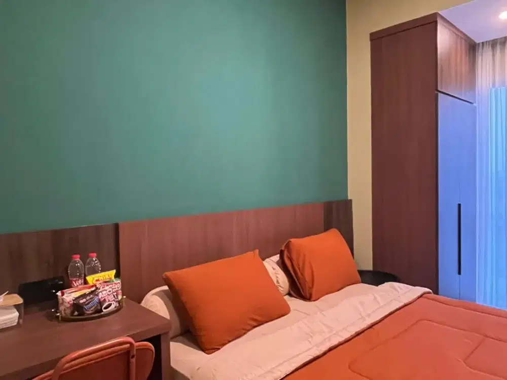 Sewa apartemen studio murah full furnish M Town Residence tower Bryant Gading Serpong