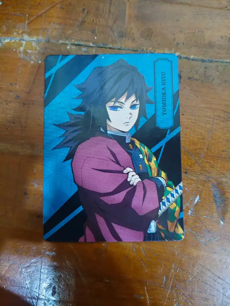 Kartu collectable Family Mart X Demon Slayer (Tomioka Giyu)