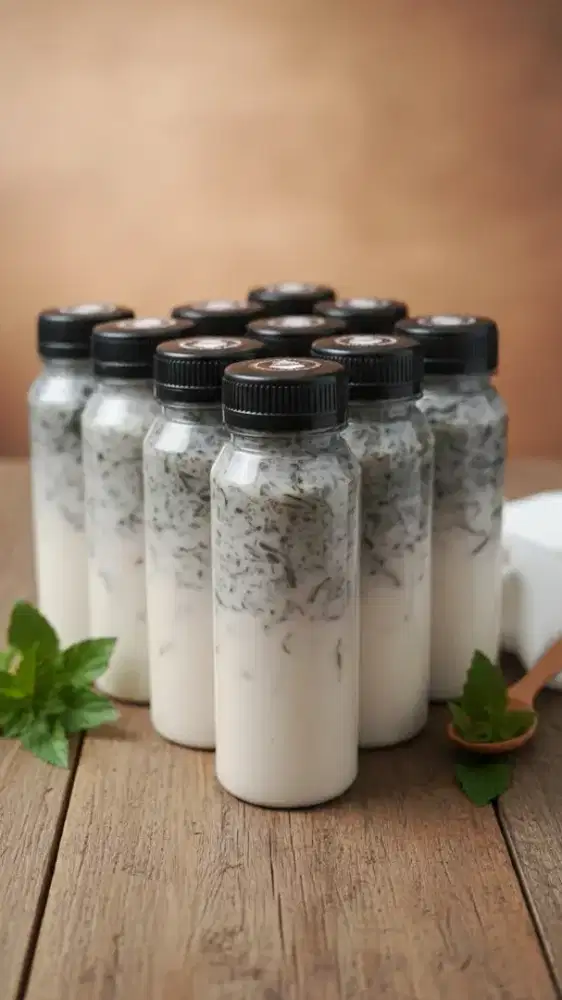 Minuman Jelly cincau susu