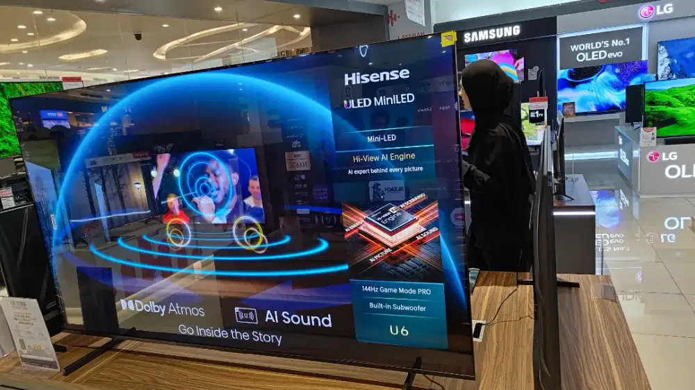 HISENSE miniLED GOOGLE TV 75inch