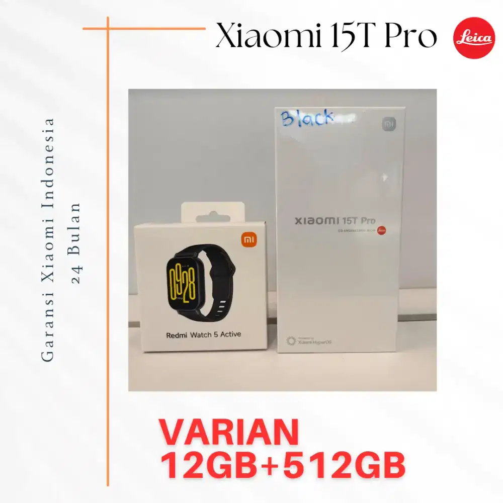 Xiaomi 15T Pro Leica Garansi Resmi Indonesia 24 Bulan.