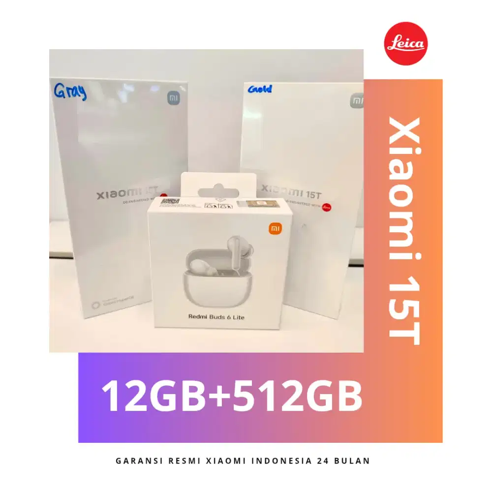 Xiaomi 15T Garansi Resmi Indonesia 24 Bulan