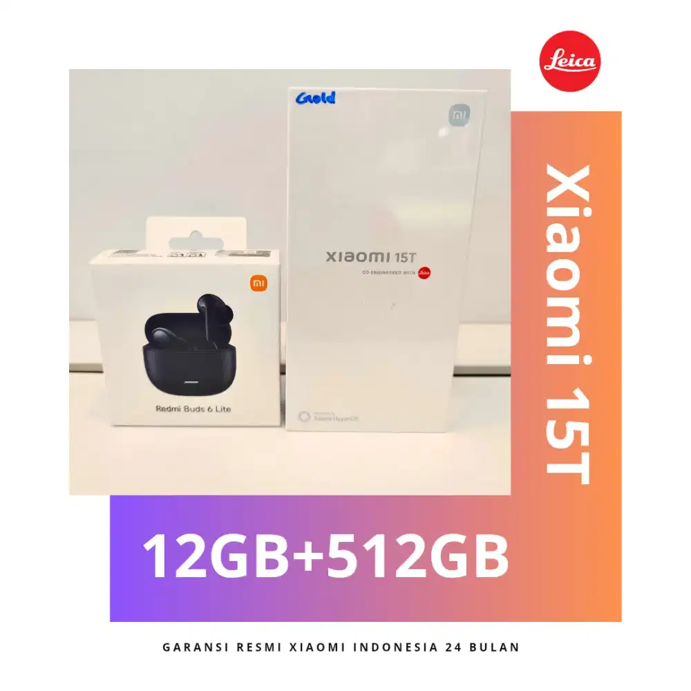 Xiaomi 15T Garansi Resmi Indonesia 24 Bulan.