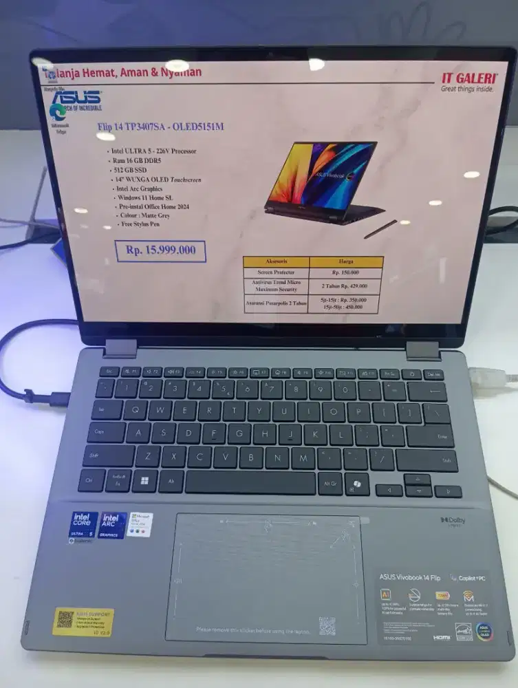 KREDIT LAPTOP ASUS Flip 14 TP3407SA - OLED5151M