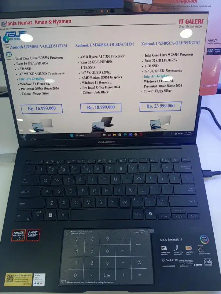 KREDIT LAPTOP ASUS Zenbook UM3406KA-OLEDS7311M