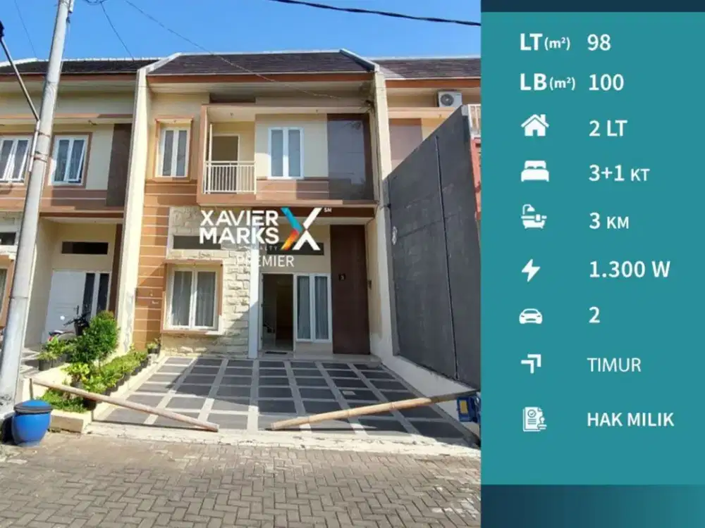 Rumah 2 Lt Akses Lokasi Mudah di Cengger Ayam Lowokwaru Malang