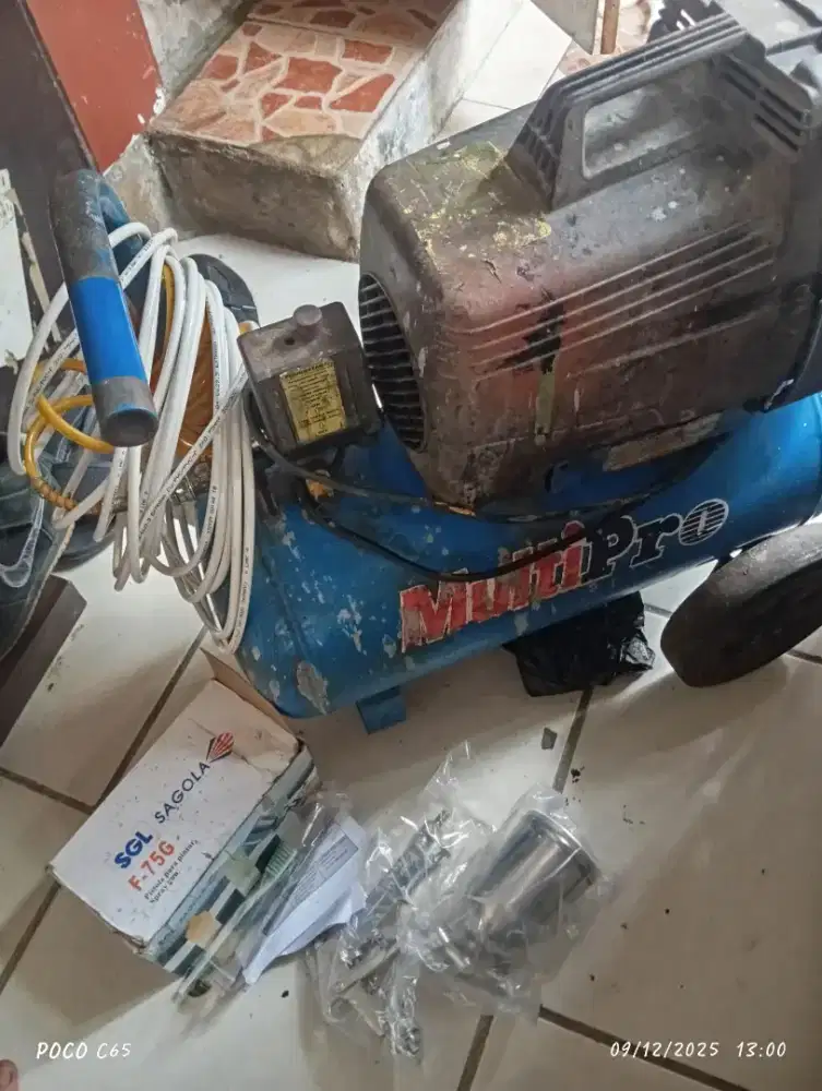 Kompresor multipro 1,5 HP dan perlengkapan nya