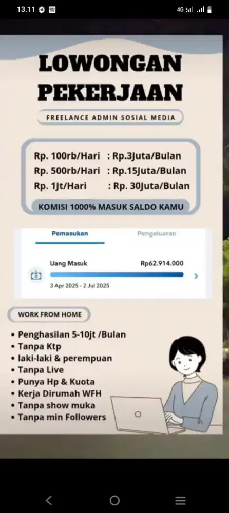 Lowongan kerja freelens