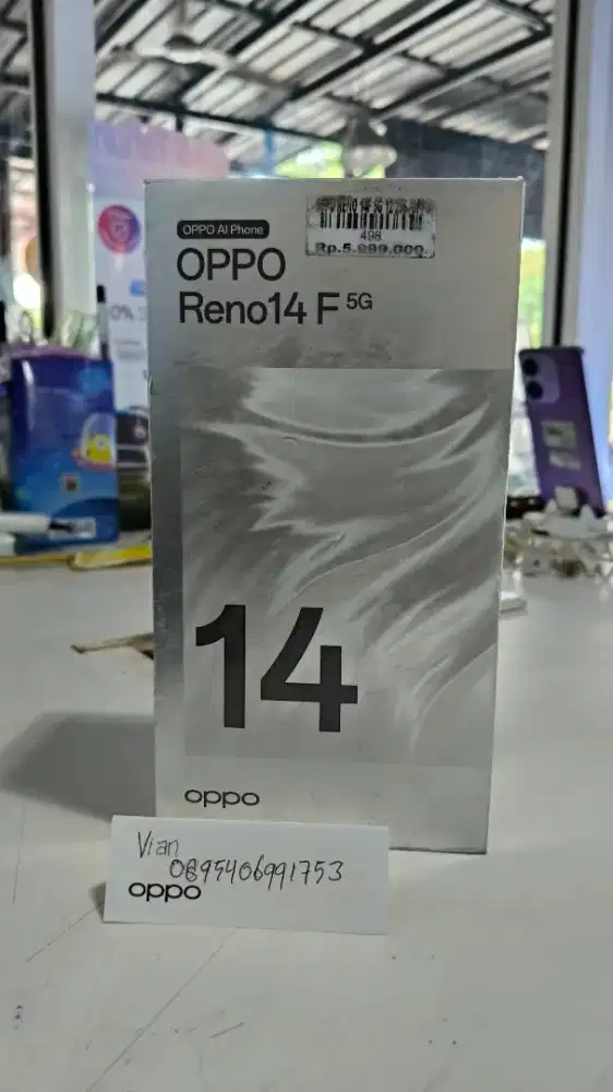 Oppo Reno 14f ram 8+8/256 Atlantis dahsyat