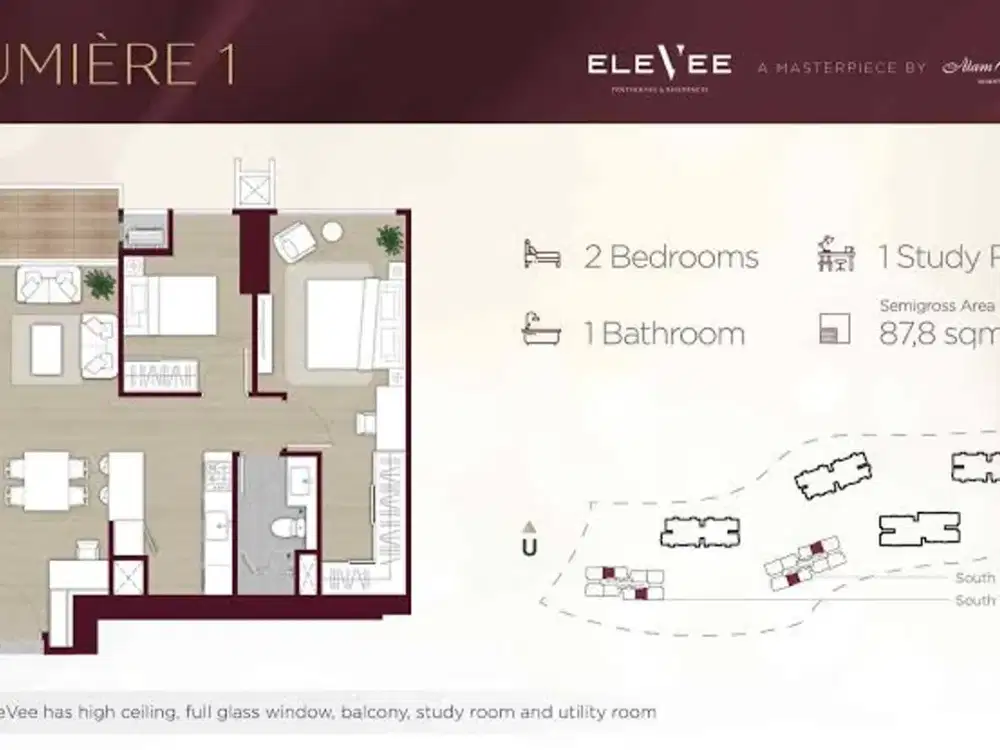 Elevee Alam Sutera Apartemen Super Bagus & Limited