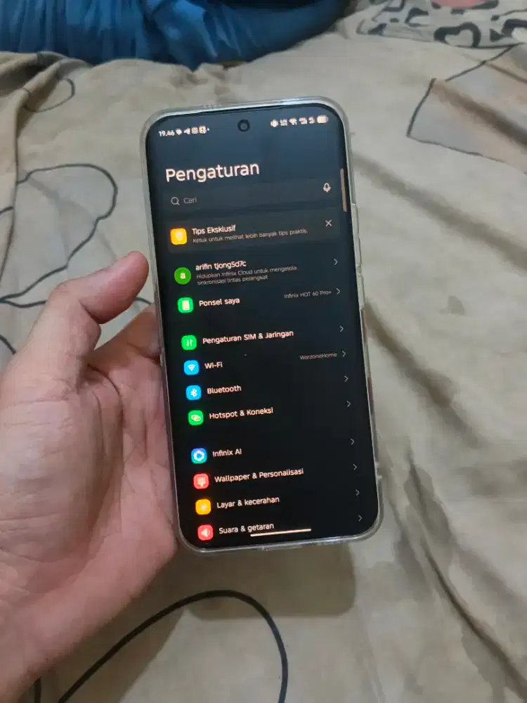 DIJUAL CEPAT HP INFINIX HOT 60PRO PLUS 8/128 NEGO BENSIN/FULLSET