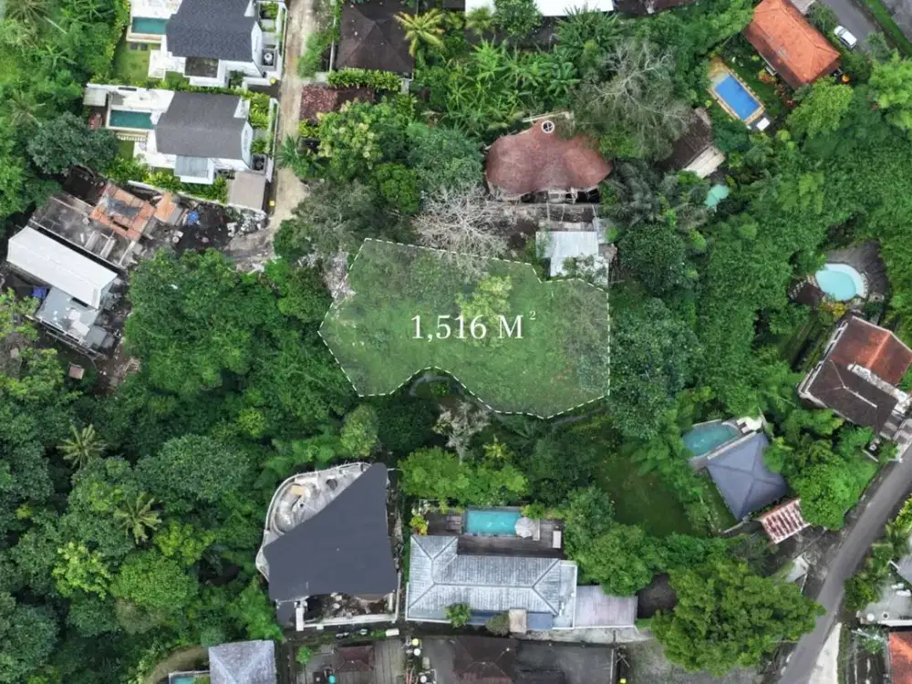 Tanah 1.516 m² dengan Suasana Lembah Sungai yang Tenang di Cepaka