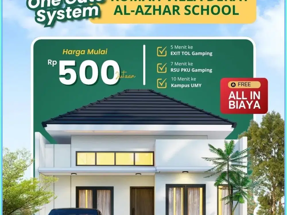 RUMAH DEKAT MALIOBORO JOGJA AMBARKETAWANG DALAM CLUSTER