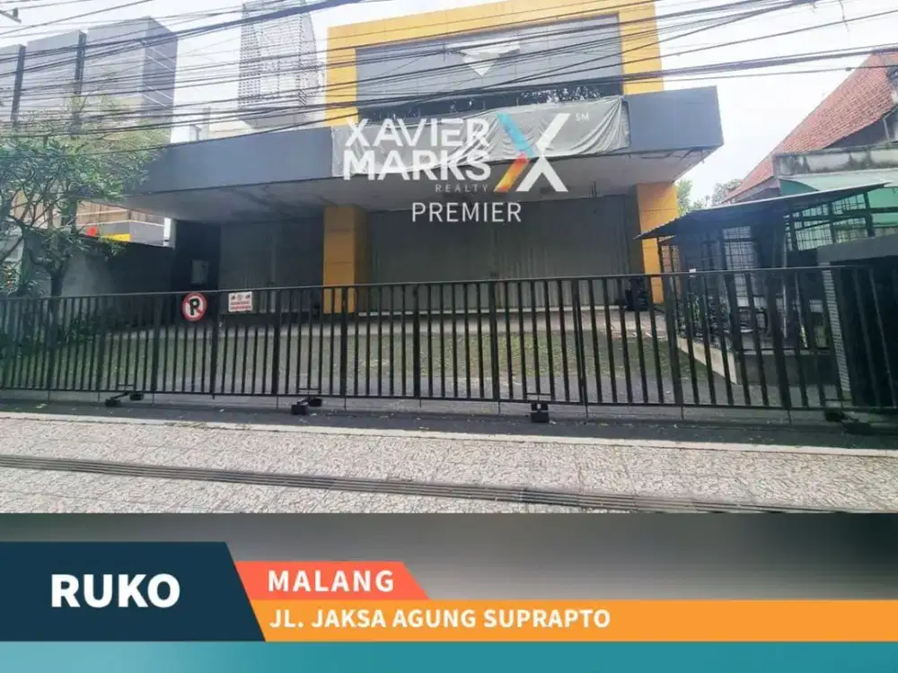 Disewakan Ruko Super Strategis di Jaksa Agung Suprapto Malang