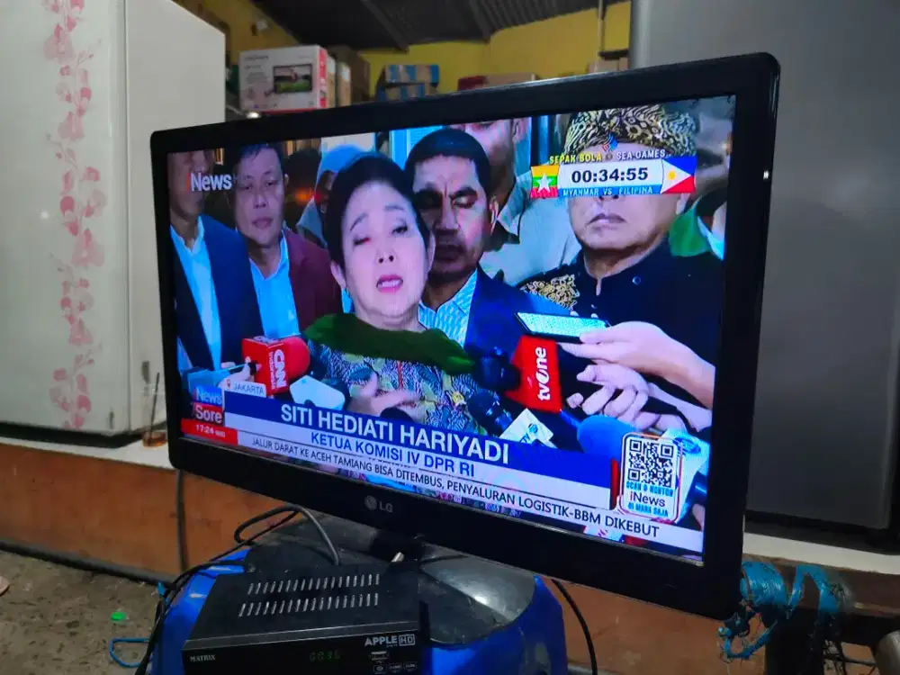 LED LG Analog Tv 26 plus stb dan antena siap pakai