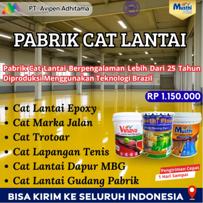 Cat Lantai Epoxy 20 Kg Utk Gudang Keramik Semen Beton Medan
