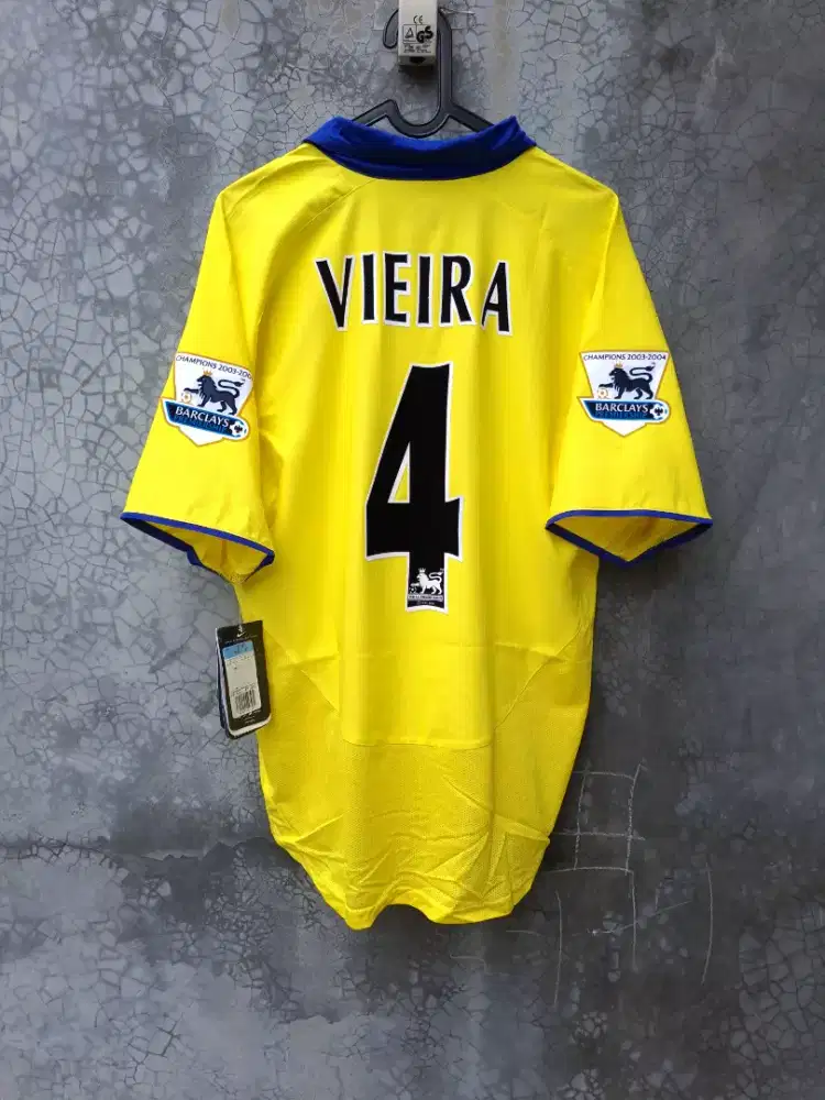 Jersey baju bola kaos original arsenal away 2003 2005 vieira size m