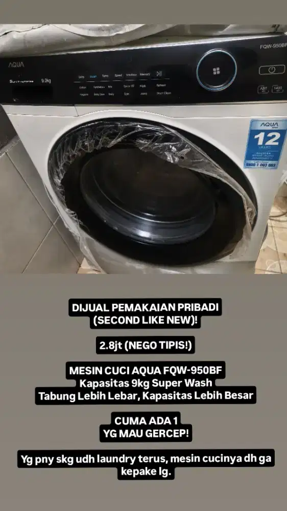 Mesin cuci Aqua FQW-950BF