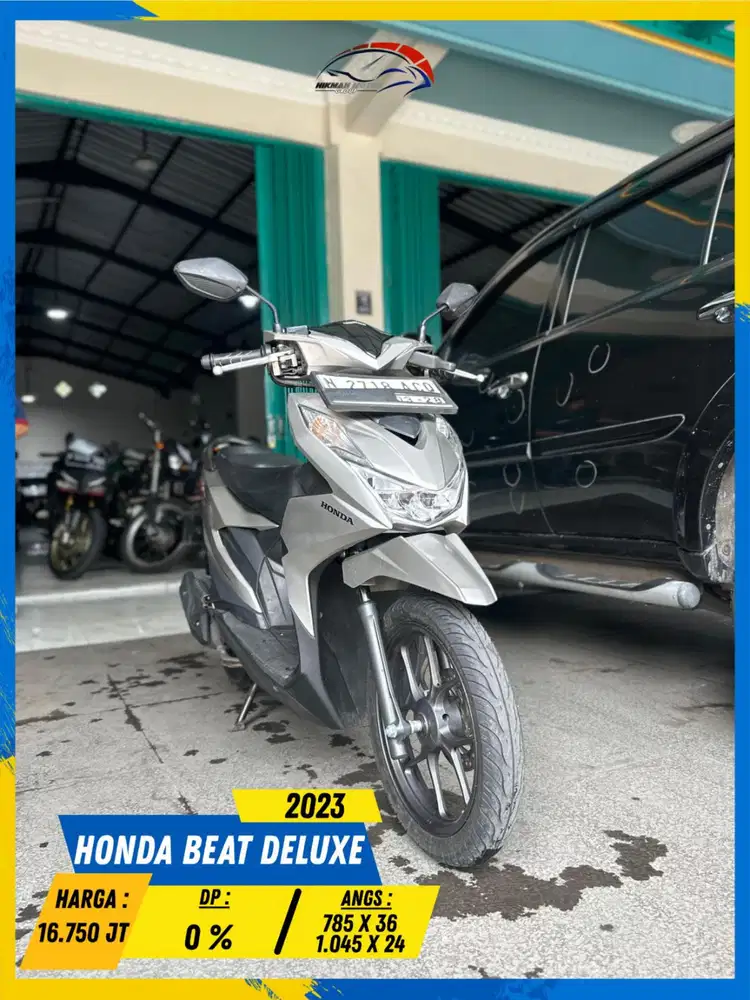 HONDA BEAT DELUXE 2023 BEKAS WOOKEE MASZEEHH HIKMAH MOTOR KEPUH MALANG