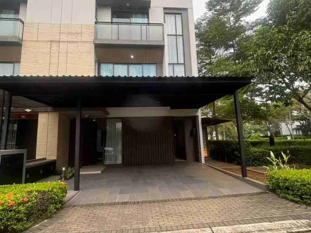 Disewakan Cepat Rumah Semi Furnished Bagus Posisi Hoek di Zora BSD