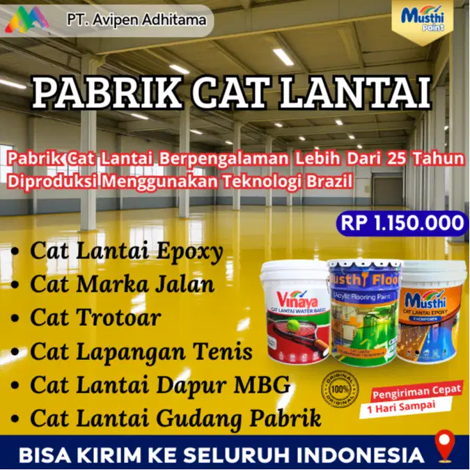 Cat Lantai Epoxy 20 Kg Utk Gudang Keramik Semen Beton Jakarta