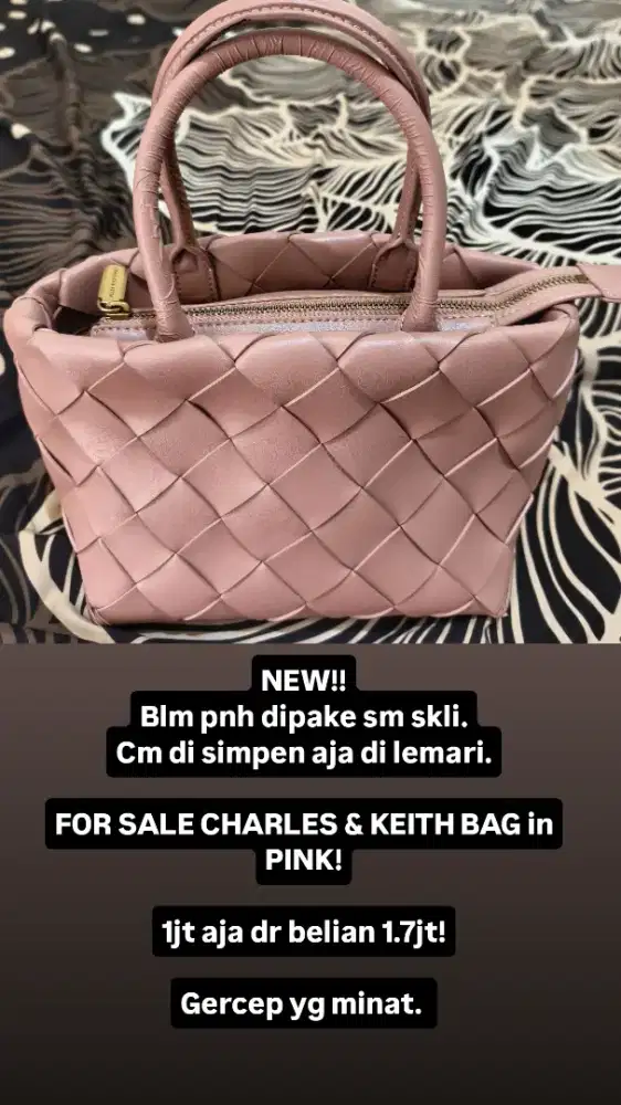 Tas Charles & Keith NEW in PINK!