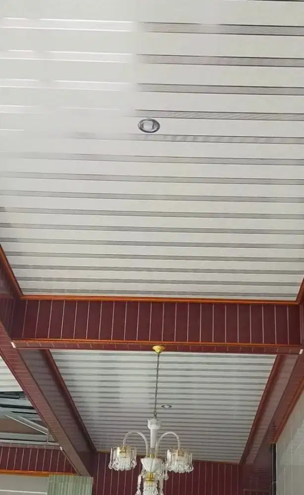 jasa pemasangan plafon pvc,baja ringan terpasang jadi +les bersih'.