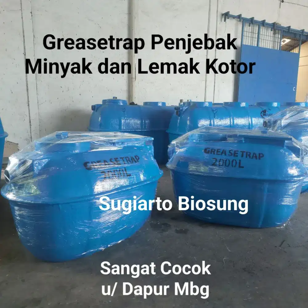 Greasetrap 2000 liter Portabel, grease trap ipal mbg