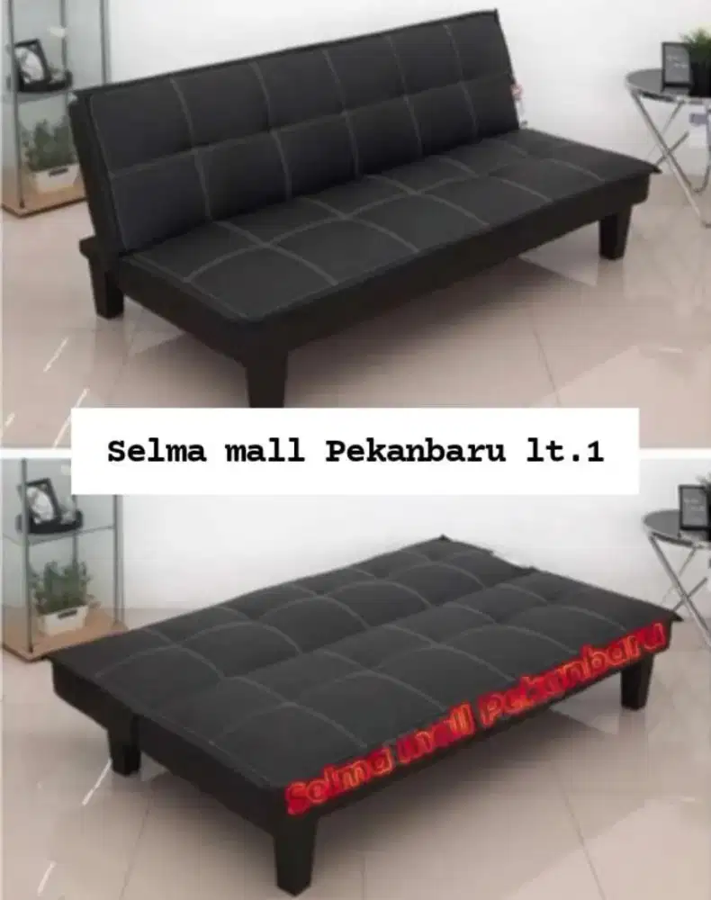Gotham sofabed leather black