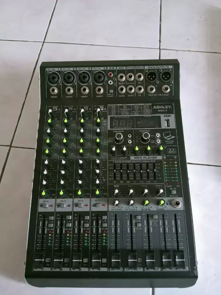 Mixer ashley mdx efek digital bleutooth normal mulus