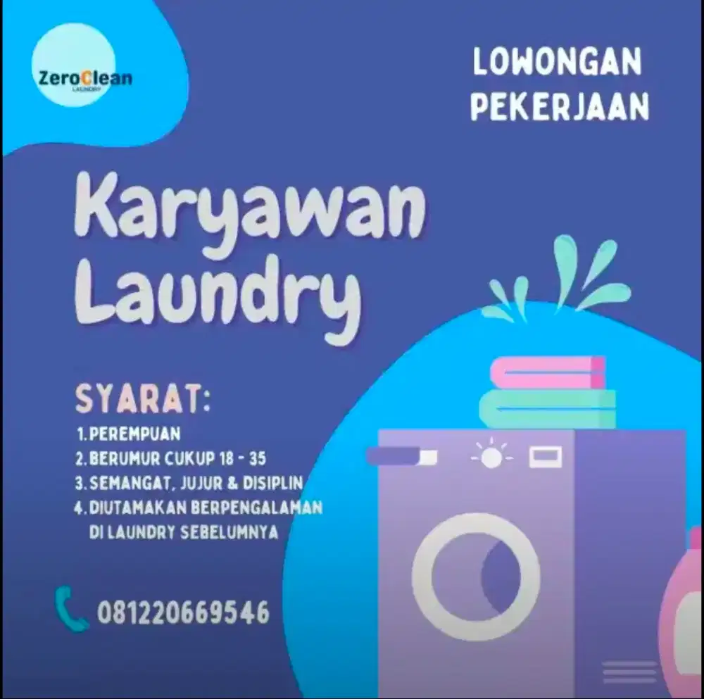 Loker Karyawan Laundry