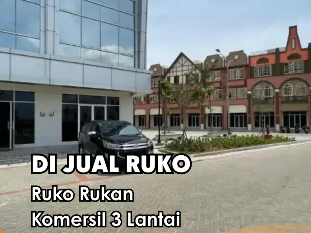 Dijual Ruko Rukan Komersil 3 Lantai La RIviera PIK2 Nego !!!