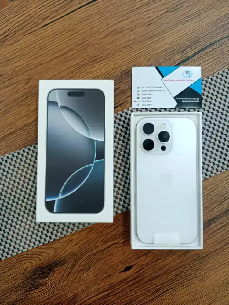 Iphone 16 pro 128gb white ex ibox gransi panjang