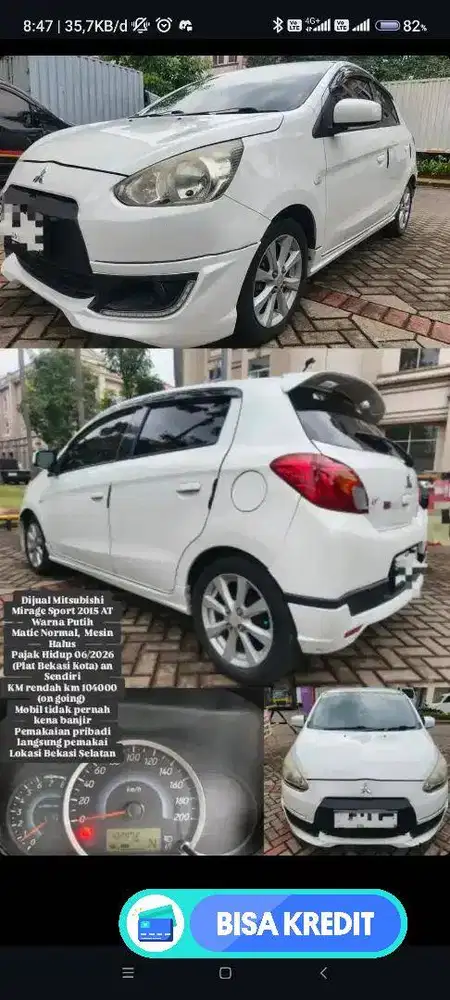 Mitsubishi Mirage 2015 AT