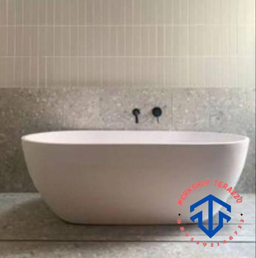 Bathub Elips Terrazzo Handmade