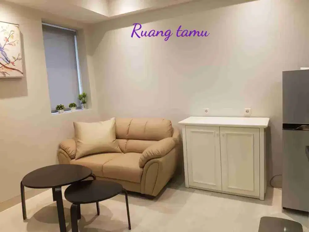 di sewakan apartemen the mansion Kemayoran tipe 2 bedroom furnish