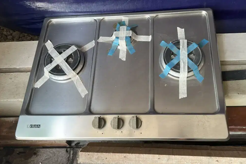 Dijual Kompor Tanam 3 Tungku Merk Delizia