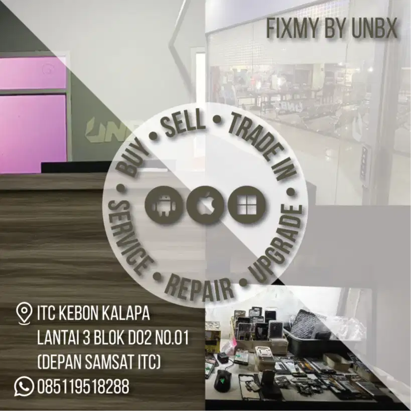 Jasa perbaikan iPhone, Android, Macbook Laptop Windows & Tablet