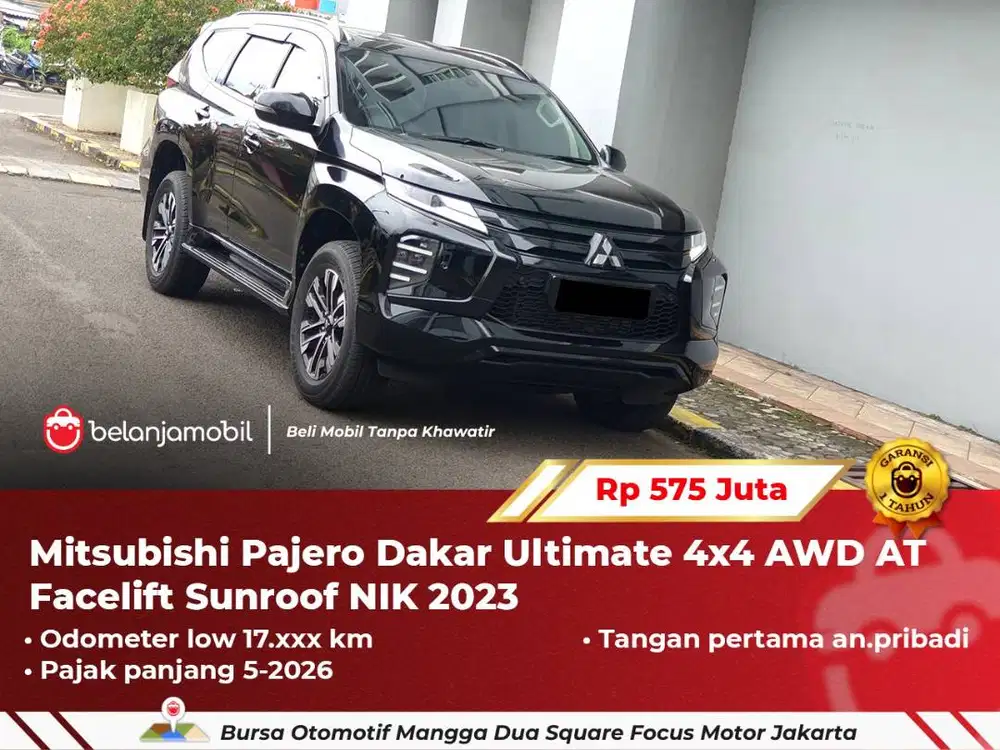 [4x4] Mitsubishi Pajero Dakar Ultimate AWD Facelift Sunroof 2023/2024