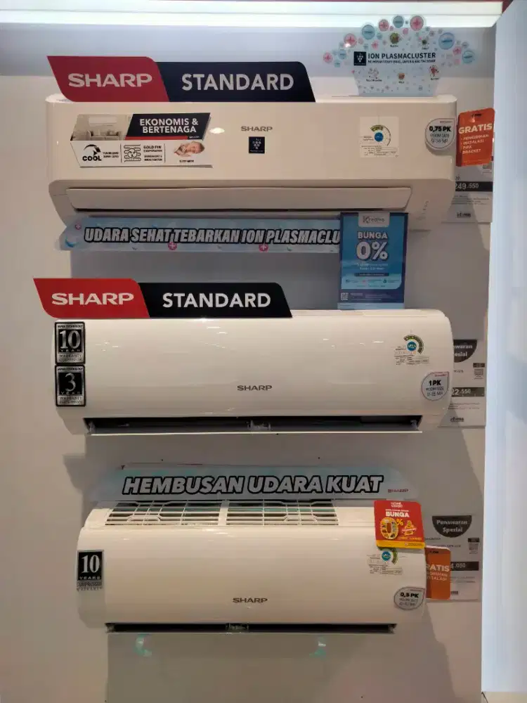AC SHARP PROMO CREDIT BUNGA 0% FREE 1KALI CICILAN