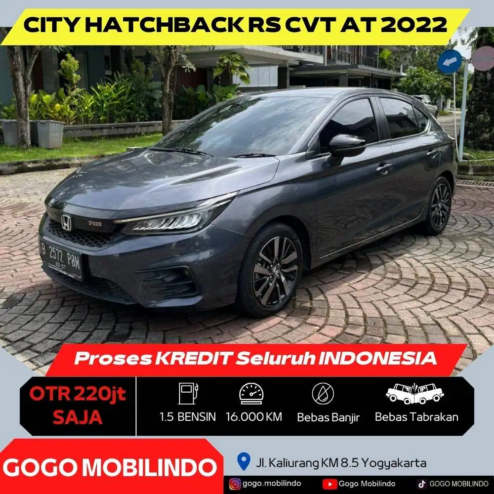 [Km16rb] City Hatchback RS CVT Matic 2022 ISTIMEWA Kredit Murah