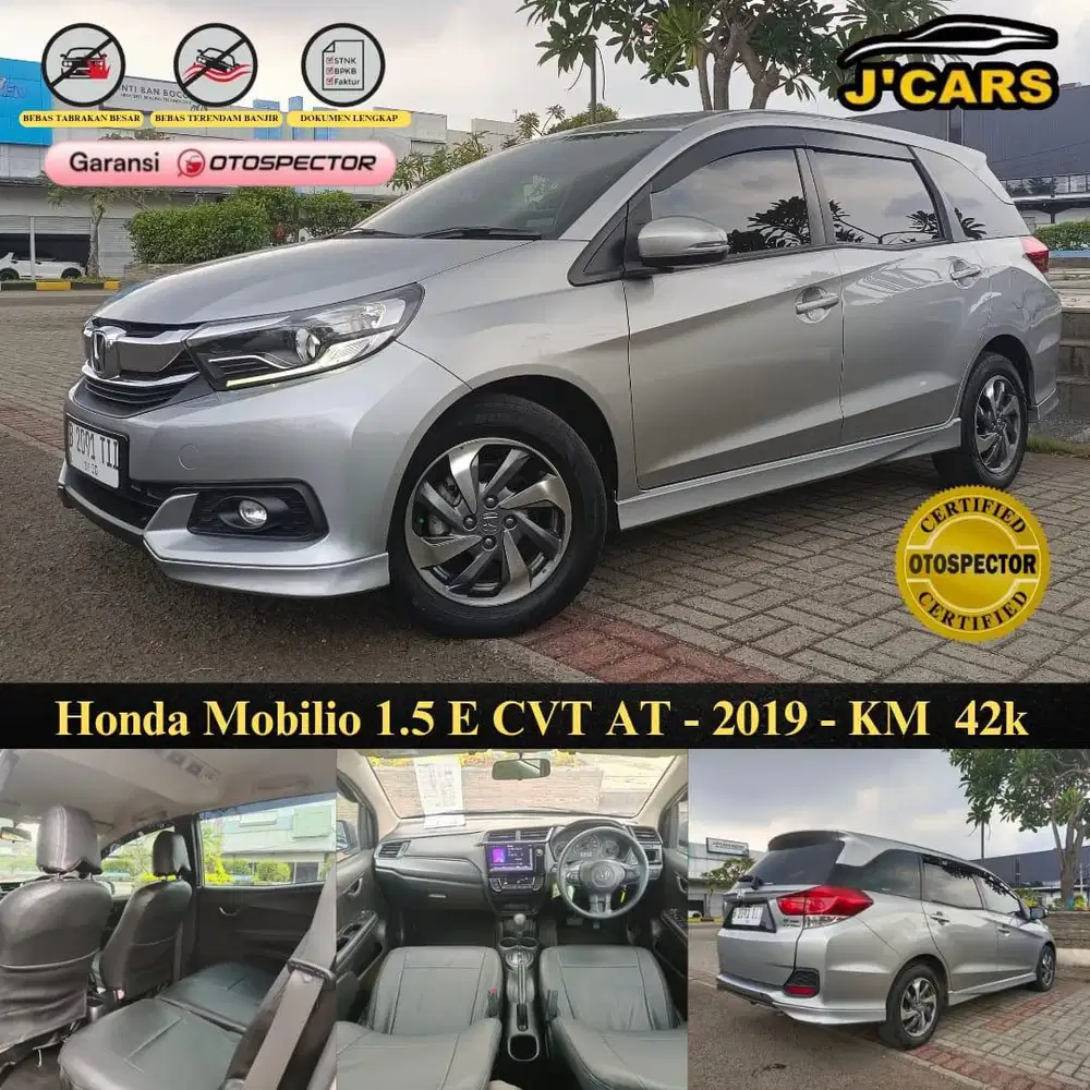 [KM 42k] Honda Mobilio 1.5 E CVT 2019 Automatic At Murah Ringan